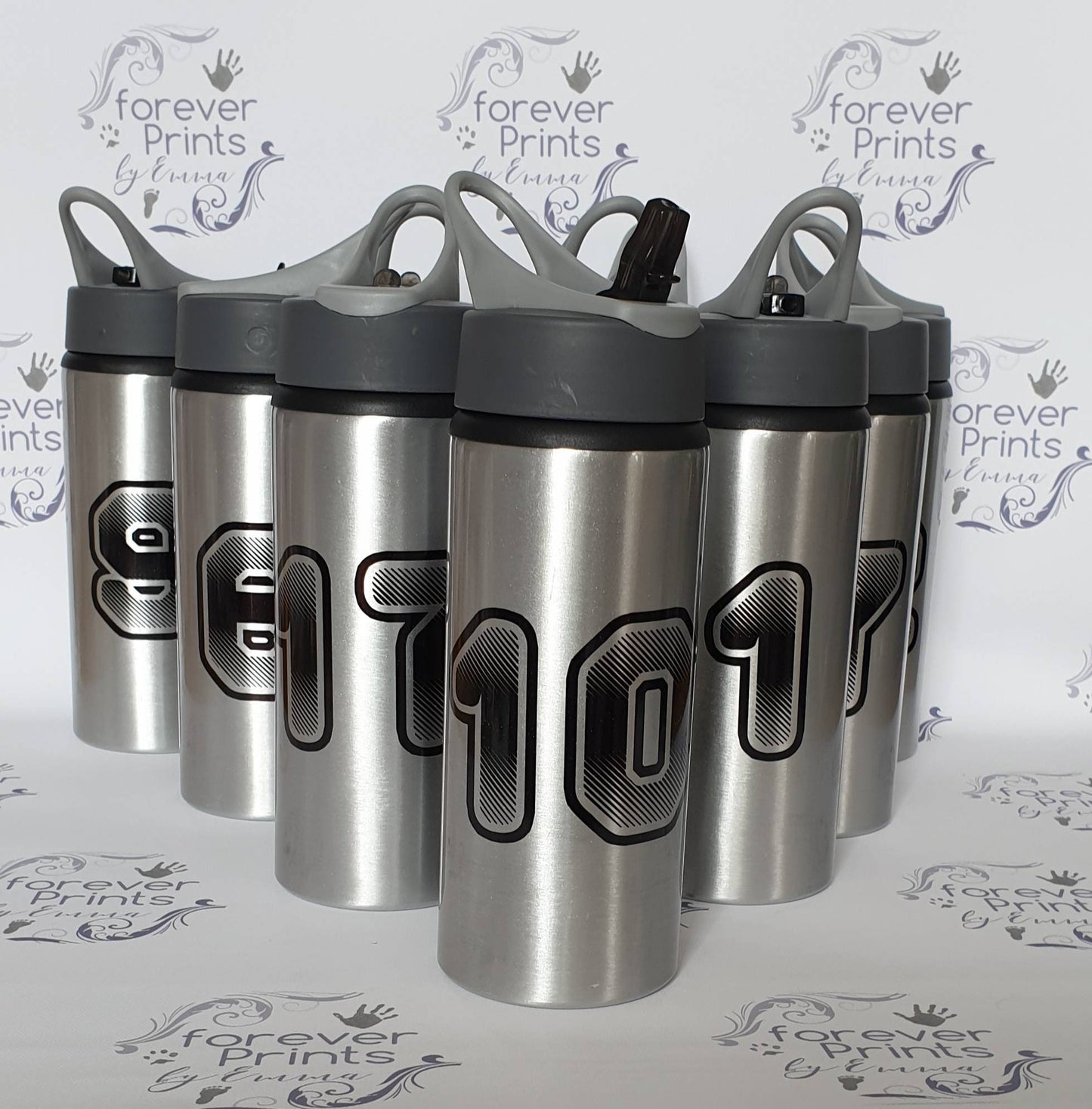 Metal water bottle, personalised drinks bottle