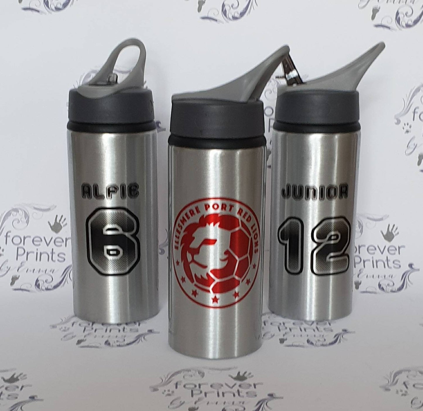 Metal water bottle, personalised drinks bottle