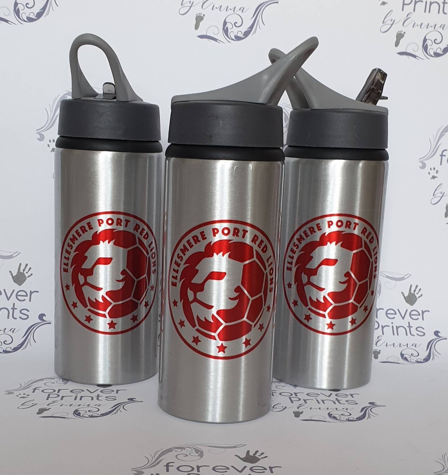 Metal water bottle, personalised drinks bottle