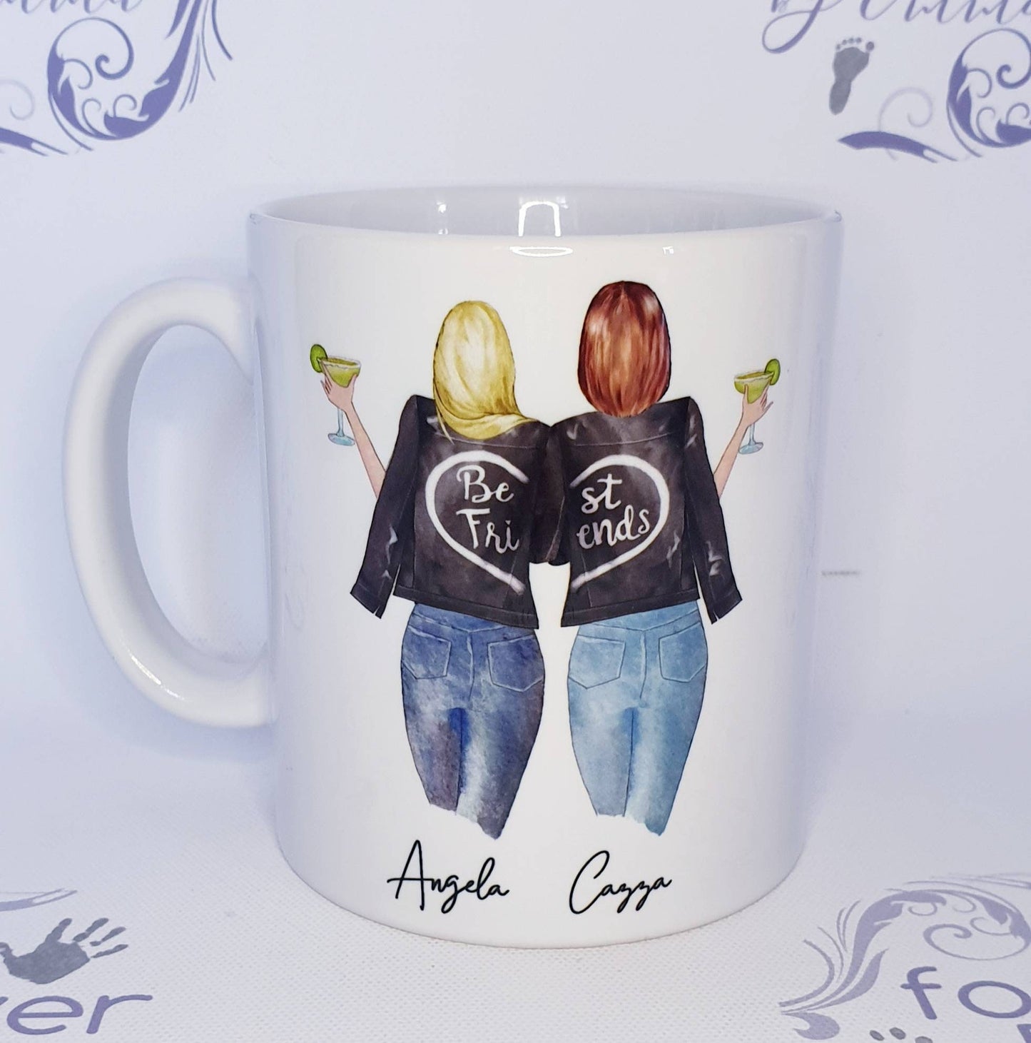 Personalised Best Friends Mug, Customised Friendship Gift