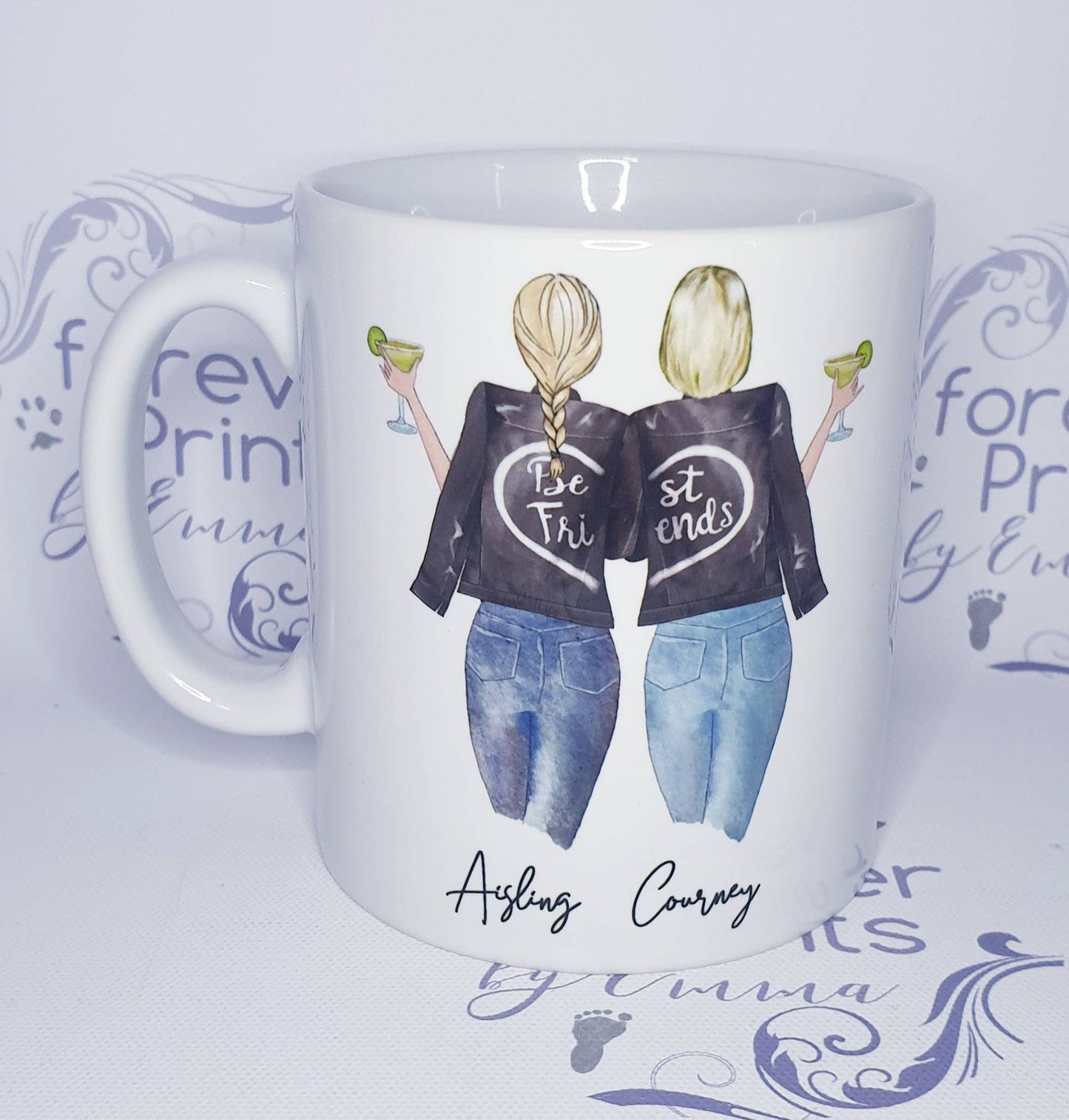 Personalised Best Friends Mug, Customised Friendship Gift