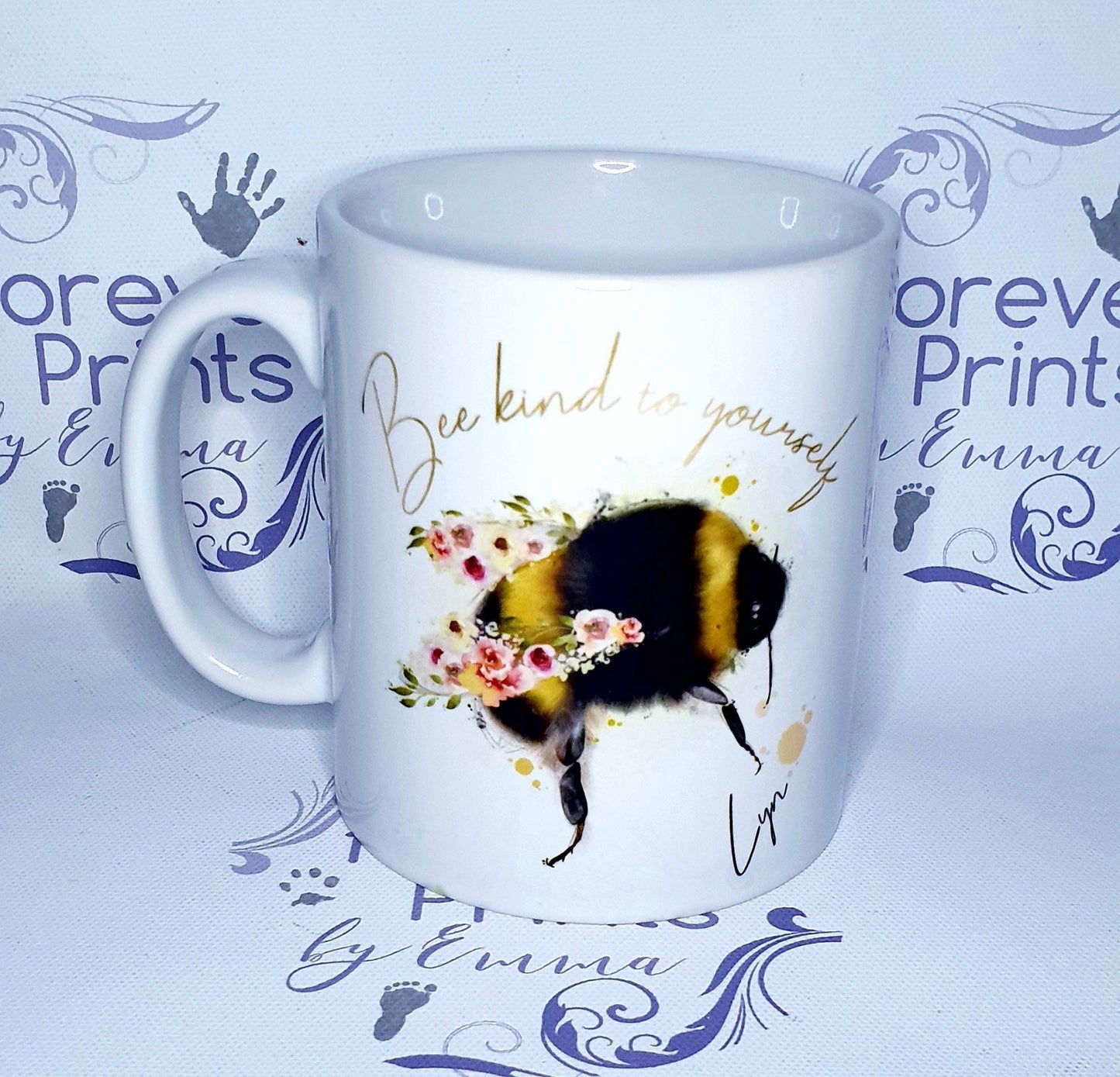 Personalized Bumble Bee Mug, 'Bee Kind' Gift