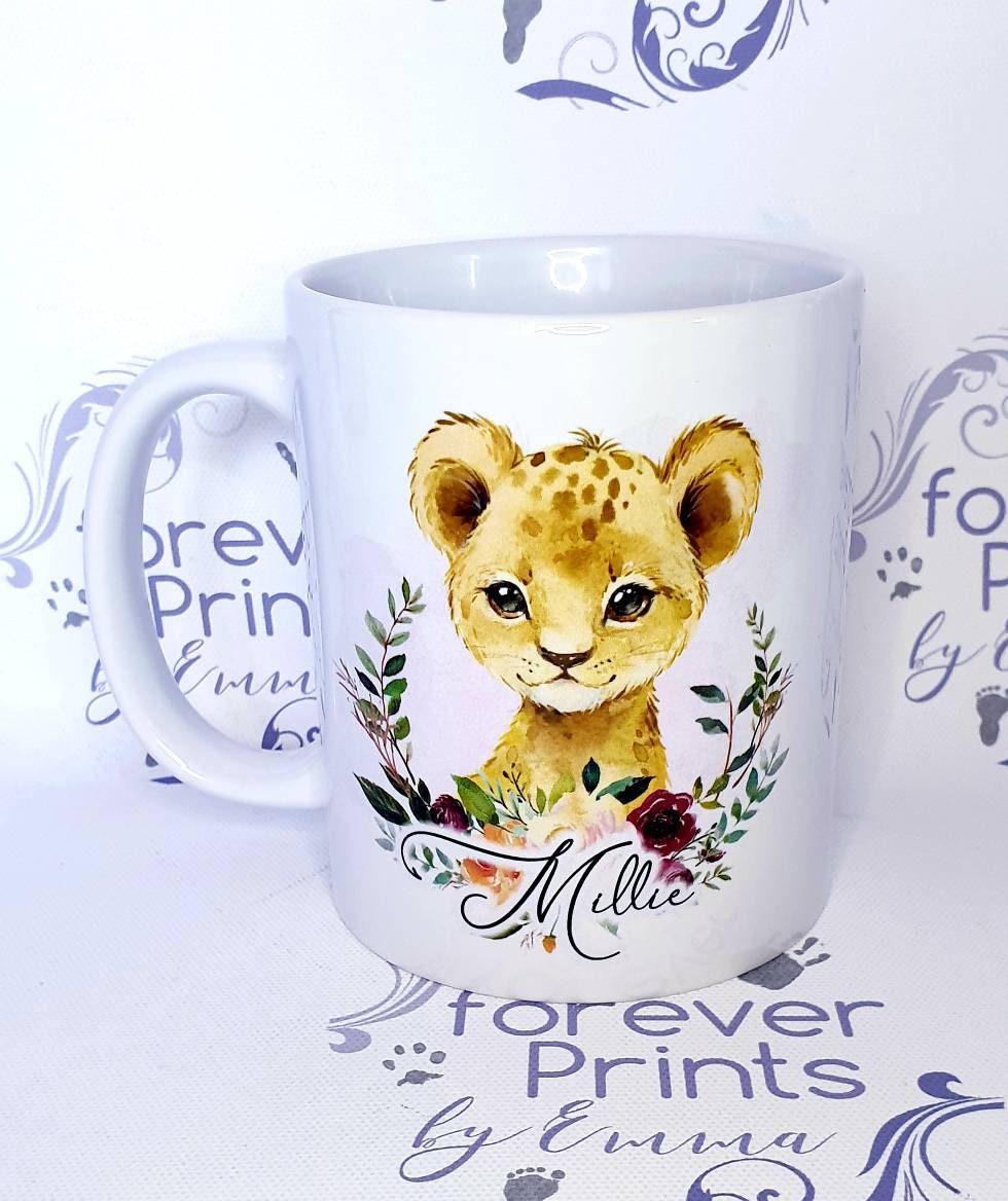 Personalised Giraffe Mug | Safari Animal Lover Gift