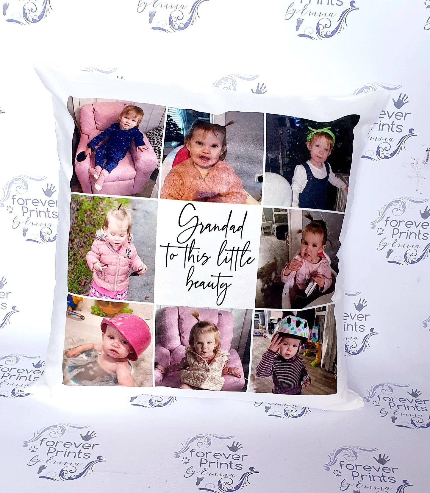 Photo collage cushion | personalised photo pillow