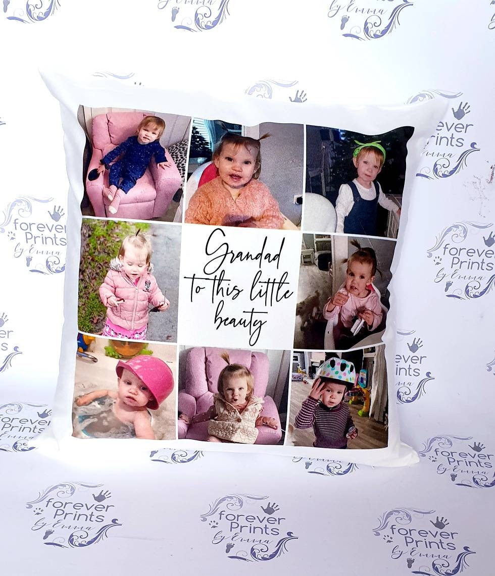 Photo collage cushion | personalised photo pillow