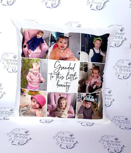 Photo collage cushion | personalised photo pillow