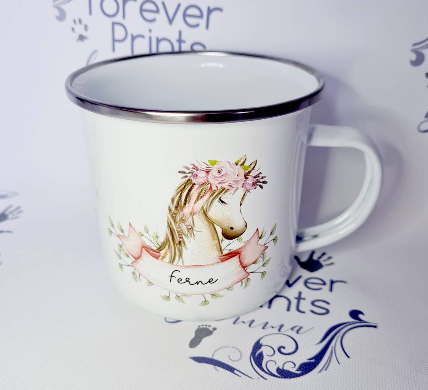 Personalised Pony Mug, Girls Horse Design