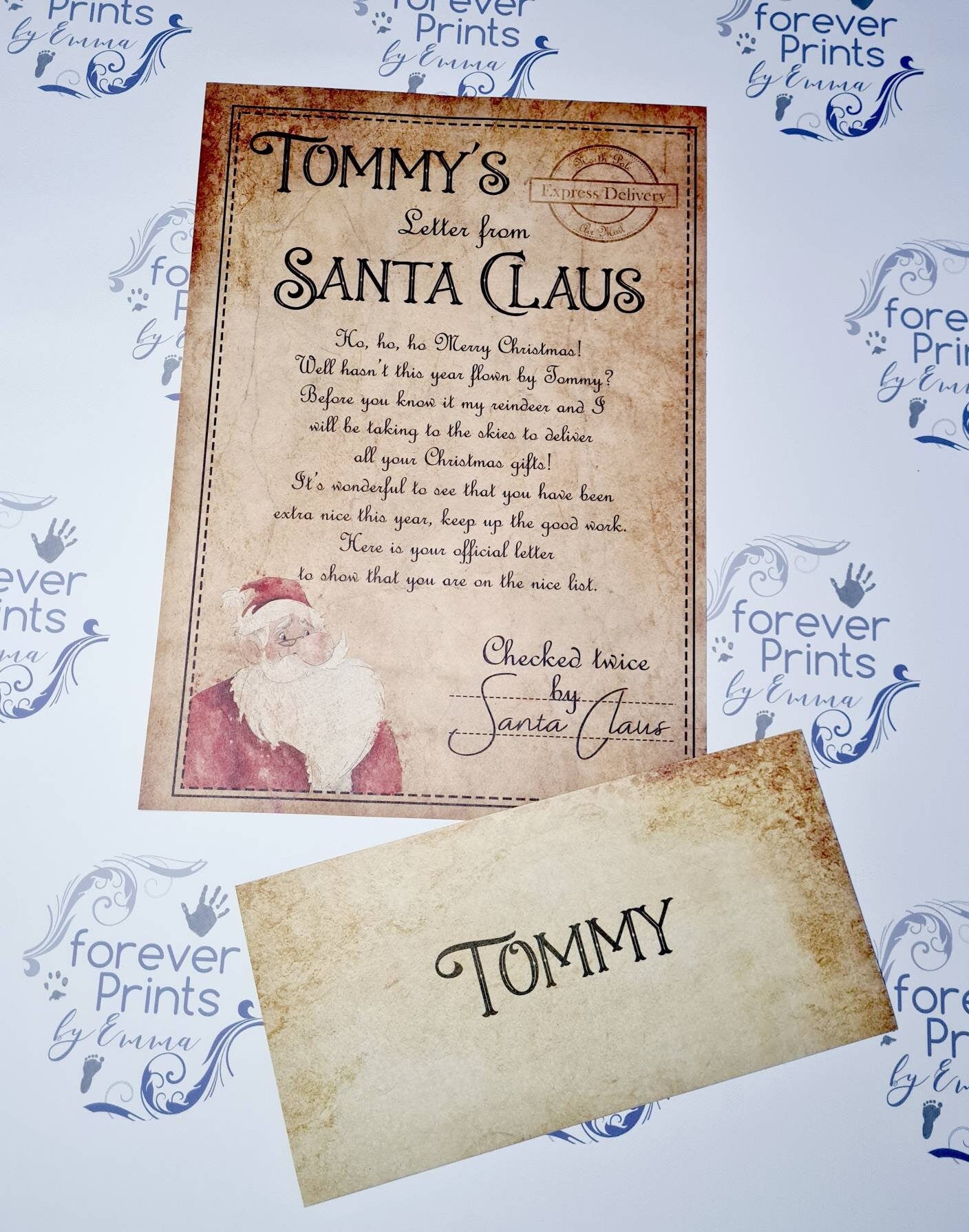 Personalised Santa Letter Gift Set, Good List Certificate