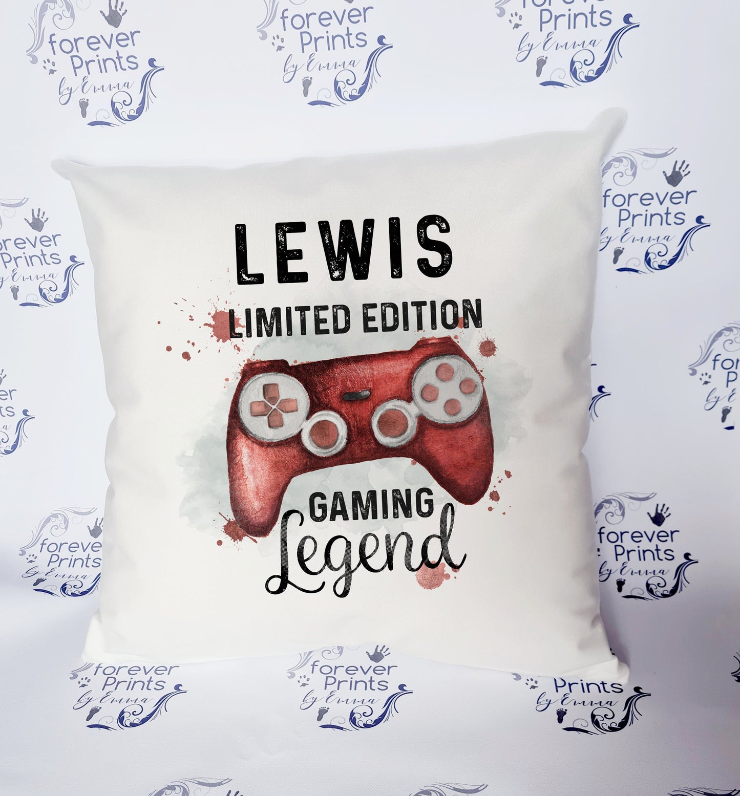 Personalised Gamer Cushion, gaming Legend Pillow