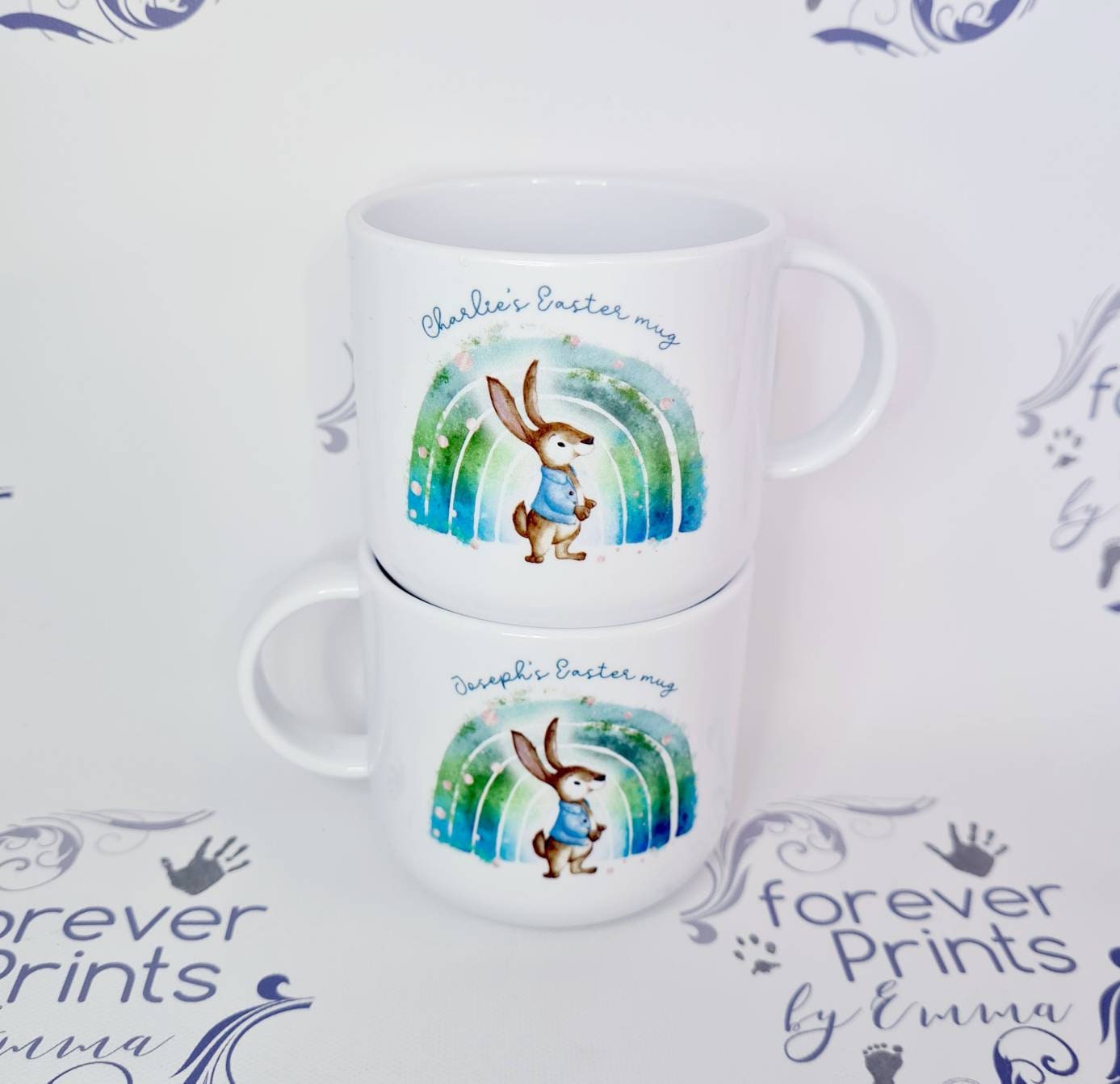 Personalised Easter Mug, Unbreakable Polymer, Kids Gift (6oz or 11oz)