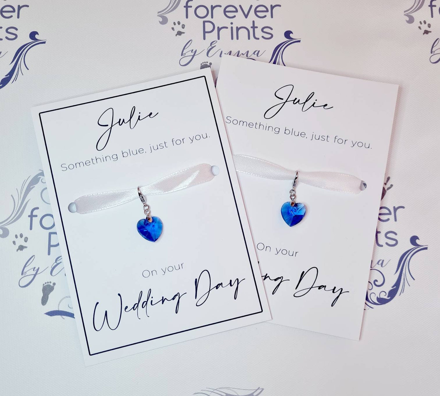 Something Blue Wedding Gift, Blue Heart Gemstone, Bride Tradition