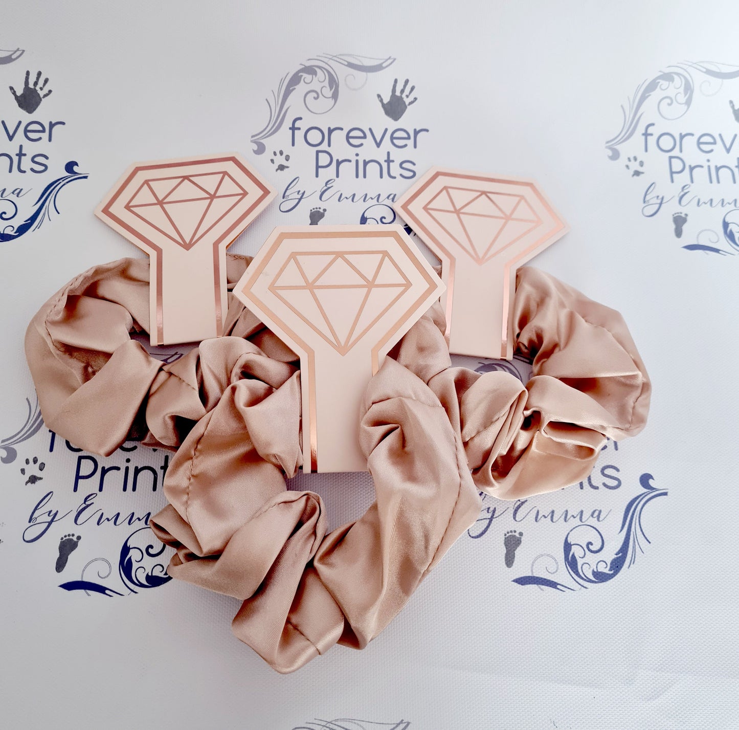 Bridesmaid scrunchies, tie the knot