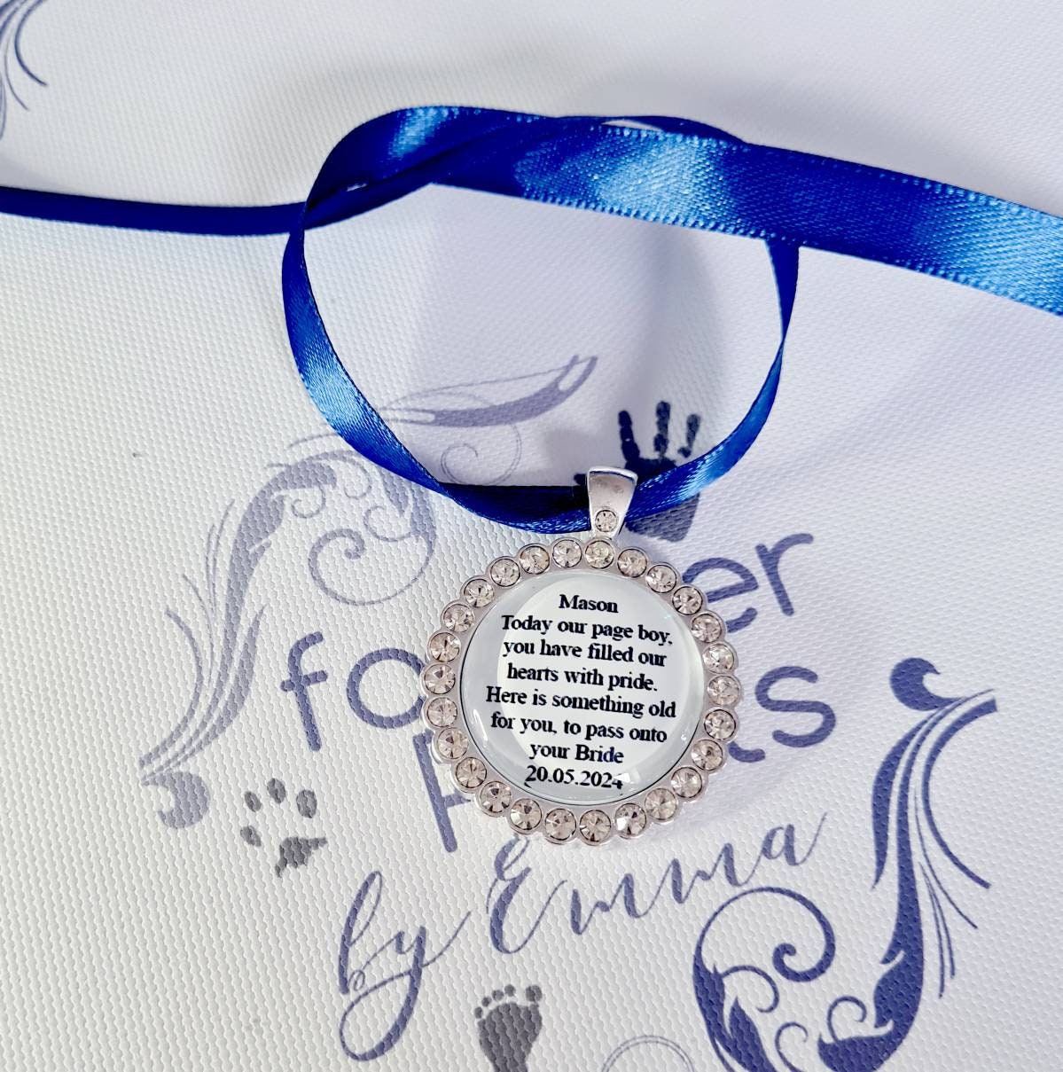 Personalised Flower Girl Charm, Wedding Keepsake Gift