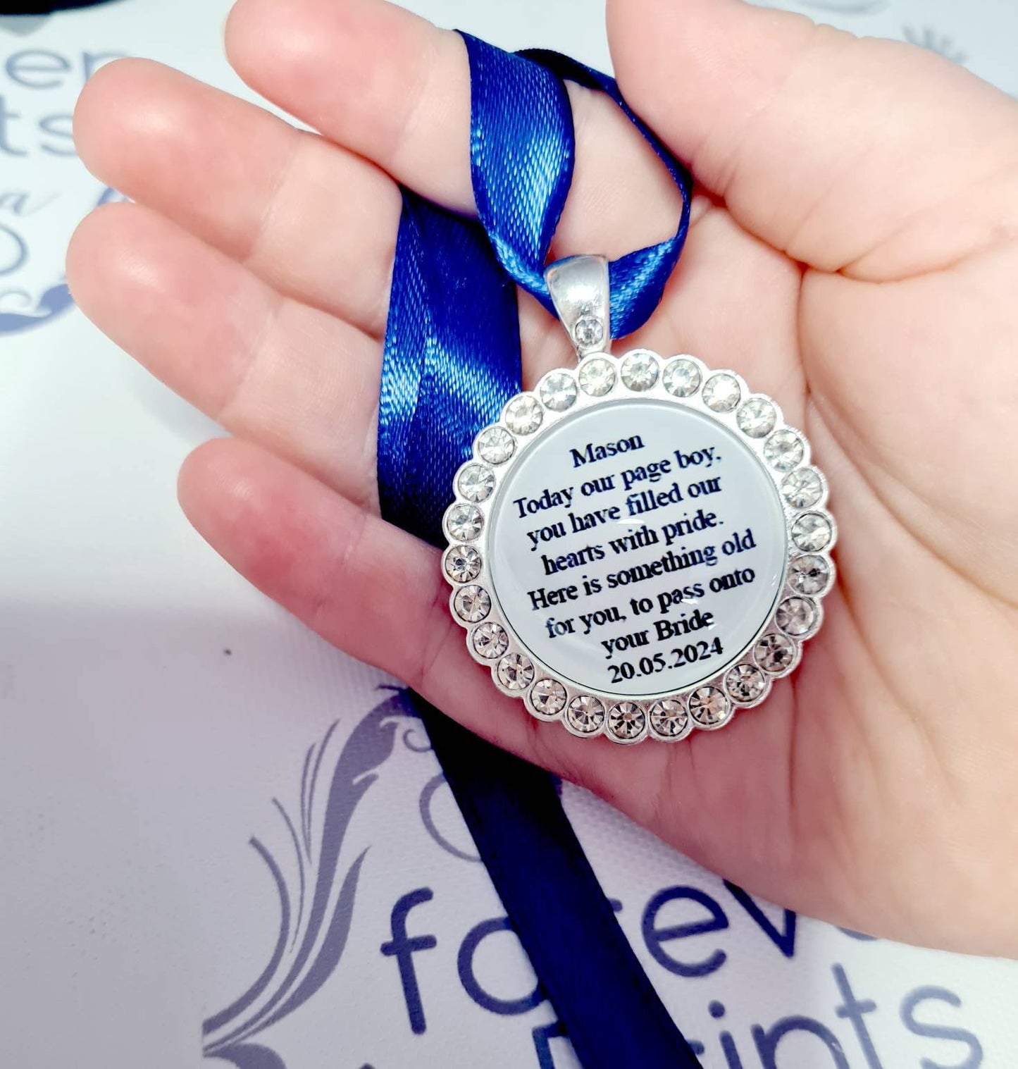 Personalised Flower Girl Charm, Wedding Keepsake Gift