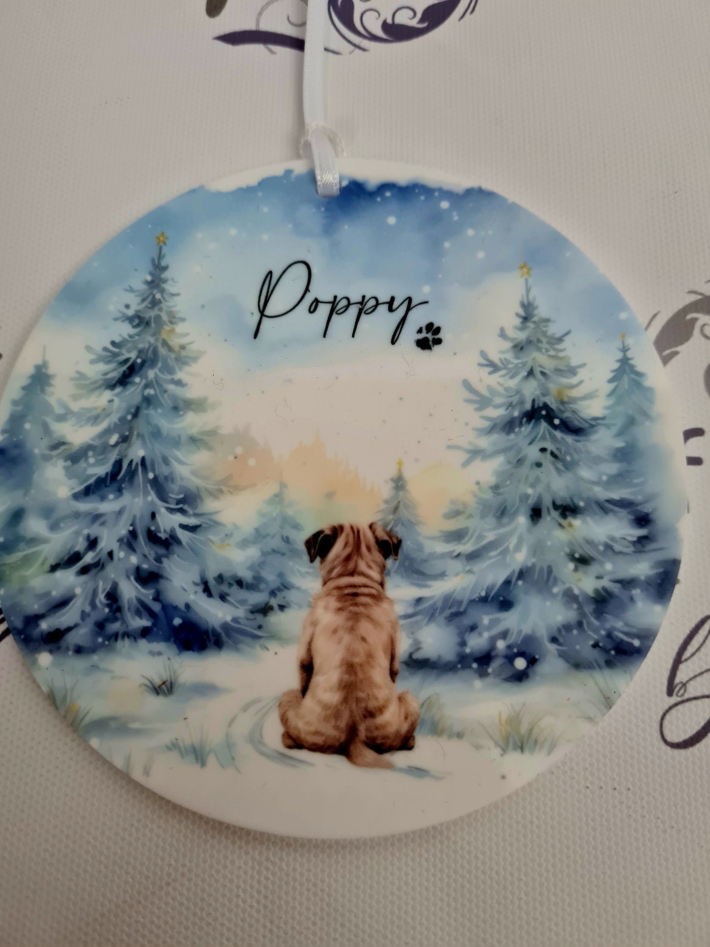 Dog hanging decoration, dog gift
