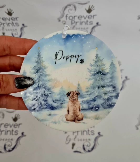 Dog hanging decoration, dog gift