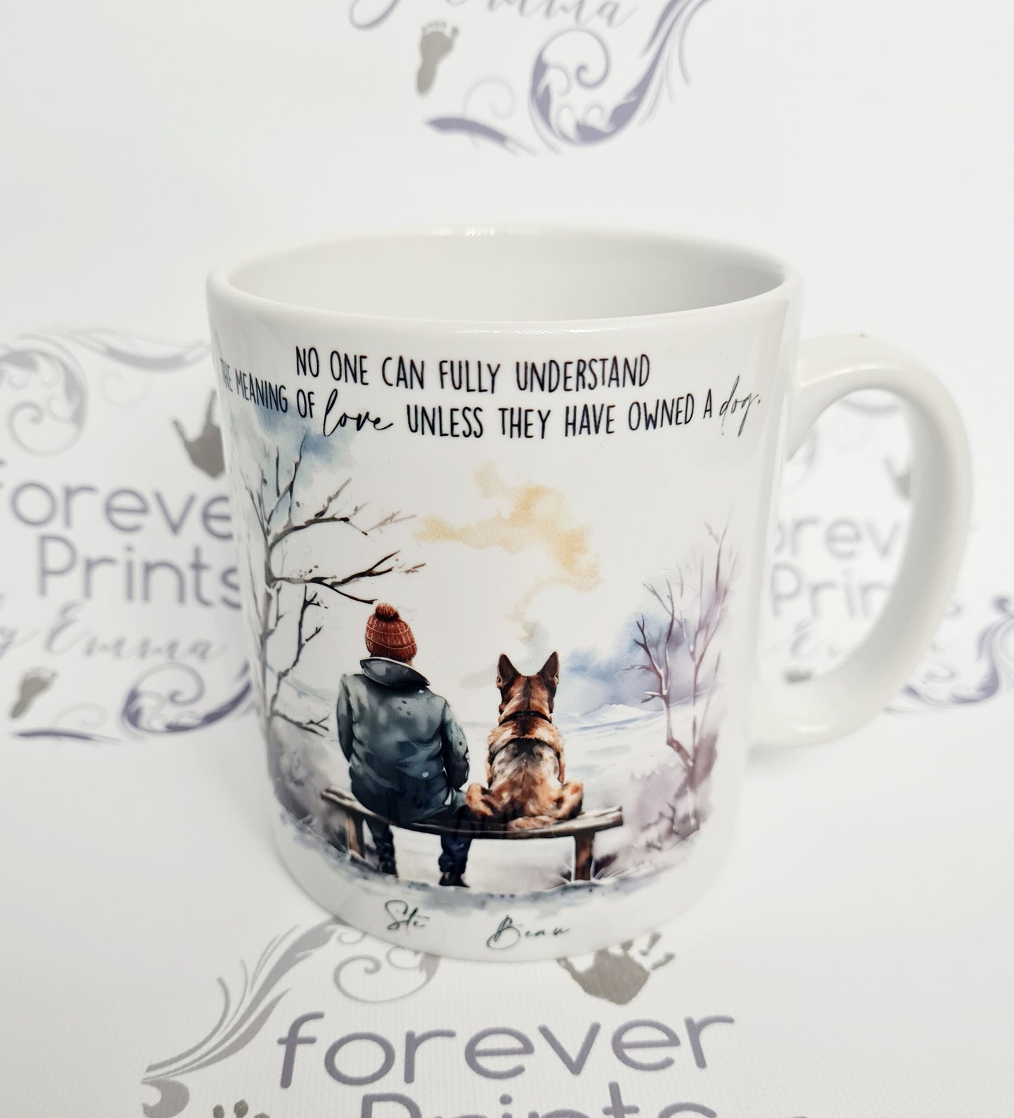 Personalised Dog and Owner Mug, Man's Best Friend Gift