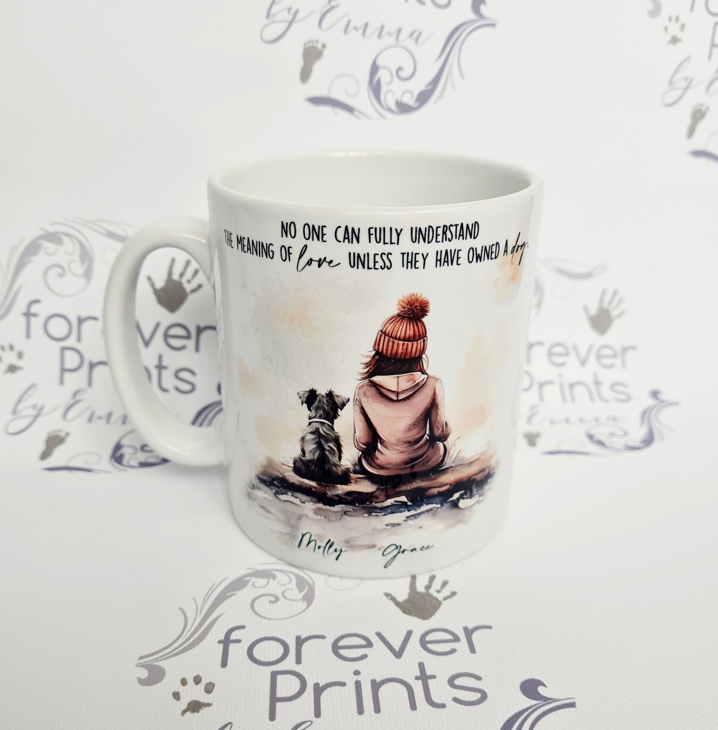 Personalised Dog and Owner Mug, Man's Best Friend Gift