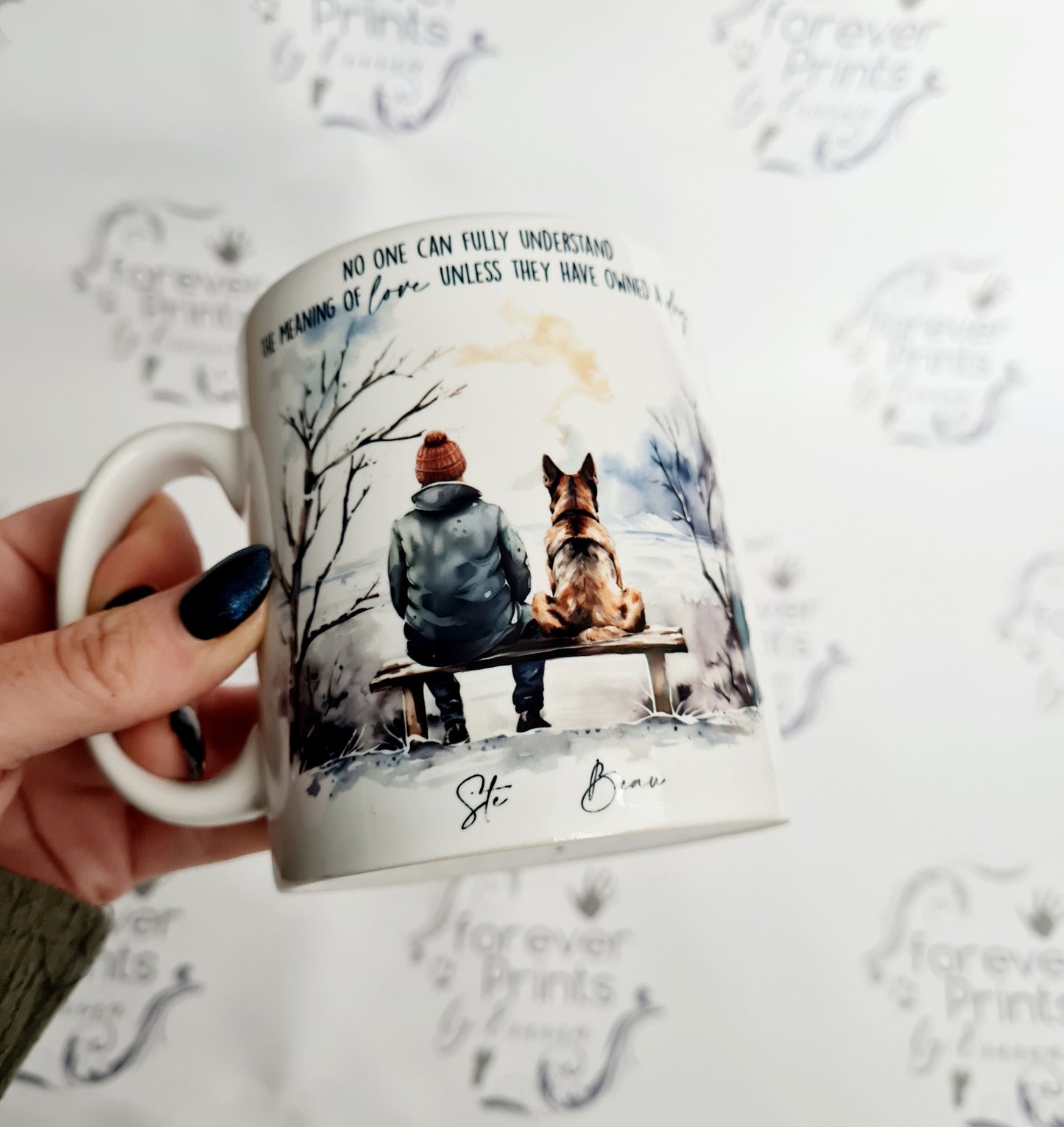 Personalised Dog and Owner Mug, Man's Best Friend Gift
