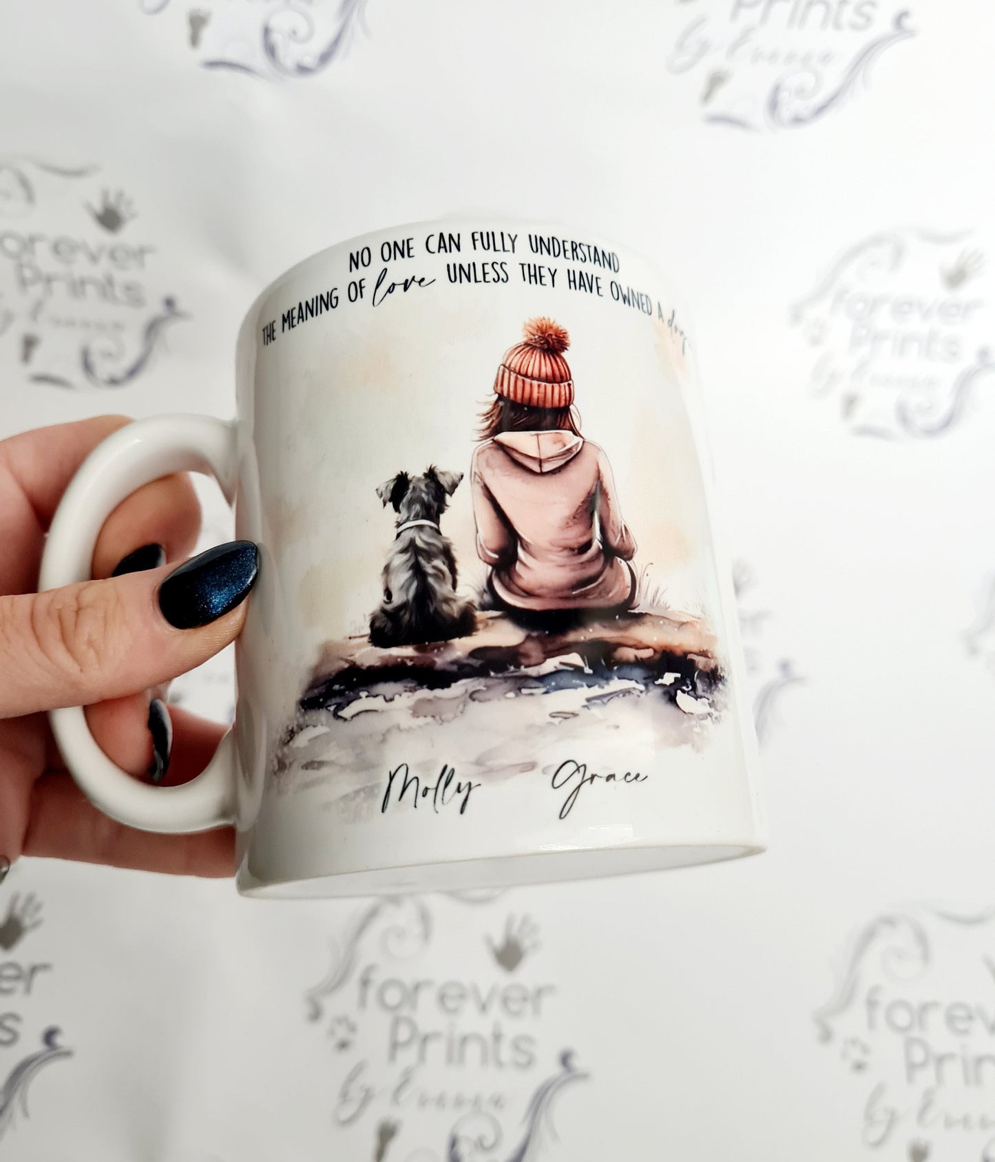 Personalised Dog and Owner Mug, Man's Best Friend Gift