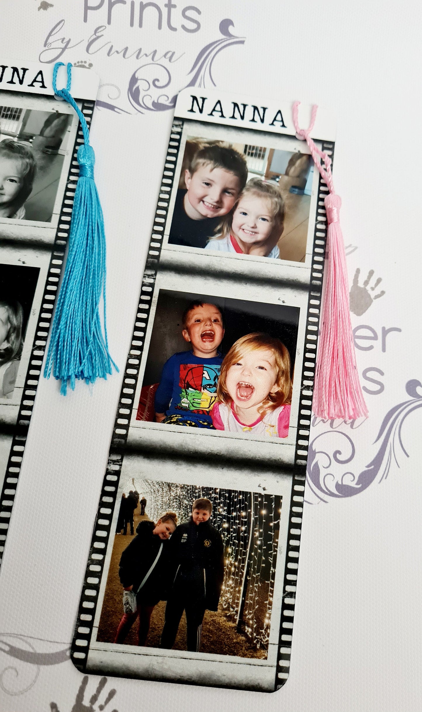 Personalised Photo Bookmark, Metal Bookmark with Tassel
