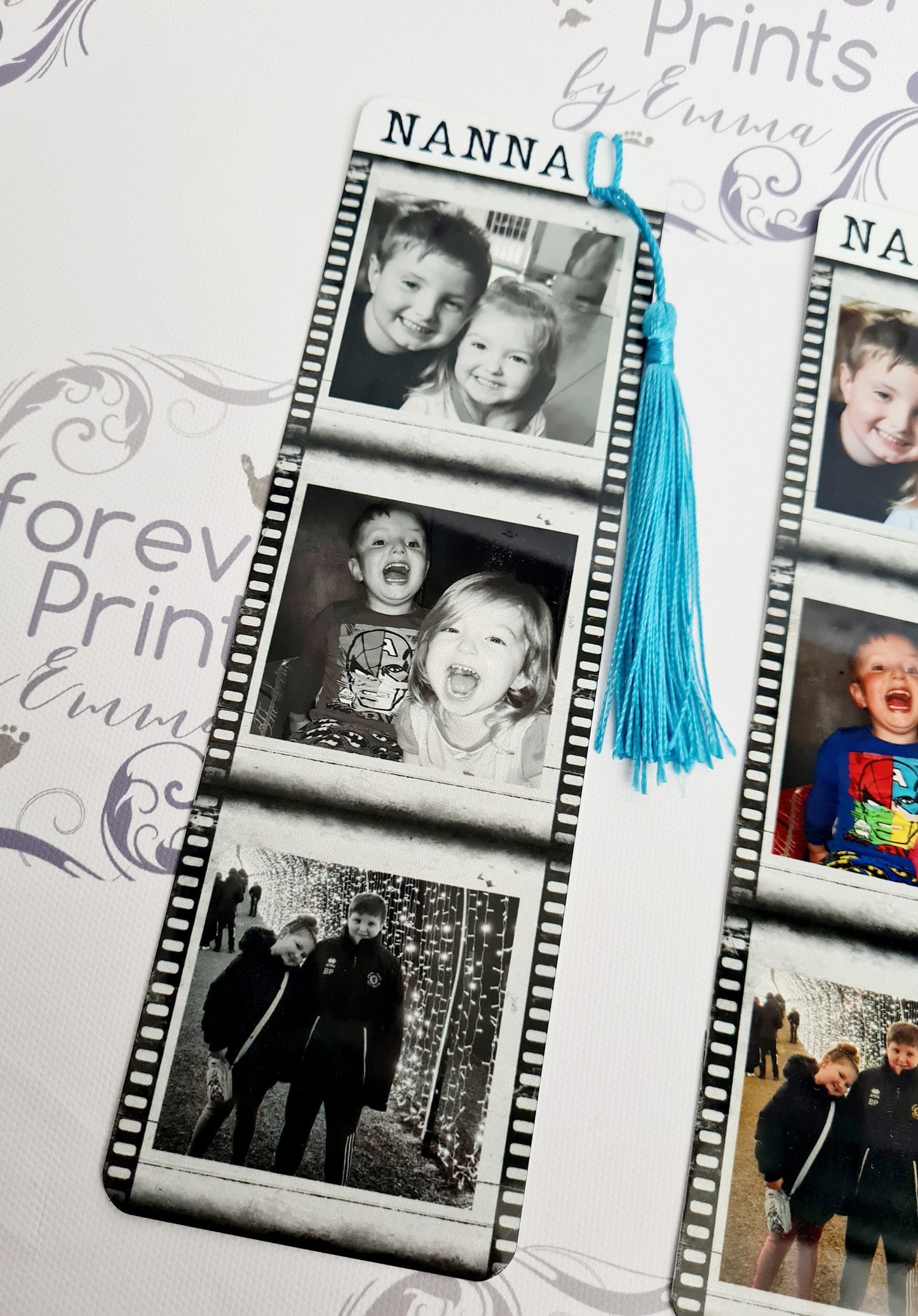 Personalised Photo Bookmark, Metal Bookmark with Tassel