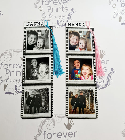 Personalised Photo Bookmark, Metal Bookmark with Tassel