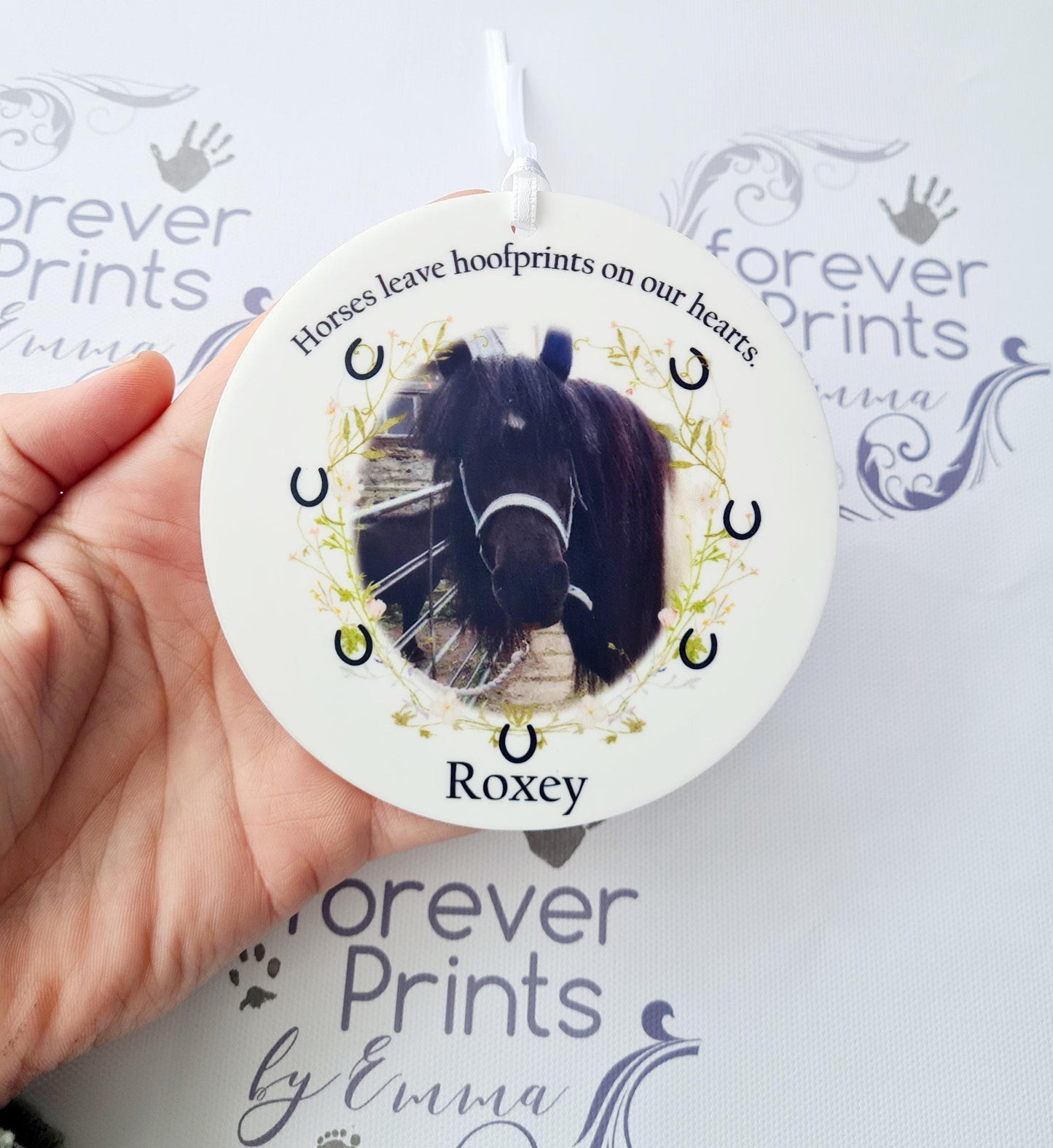You left pawprints on our heart cat memorial hanging decoration, pet memorial gift