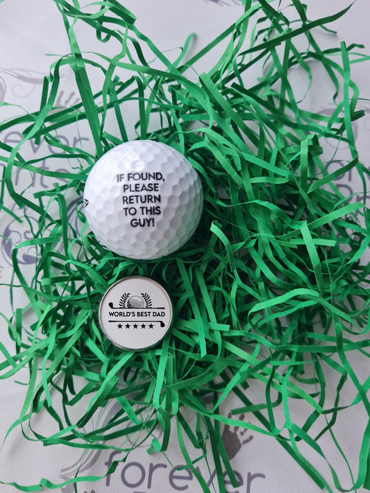 Personalised Golf Ball Marker, Custom Photo or Text, Golf Gift