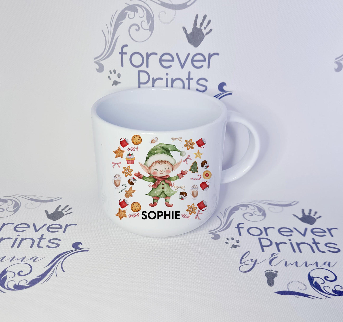 Personalised Christmas Unbreakable Mug, Child's Polymer Mug (6oz or 11oz)