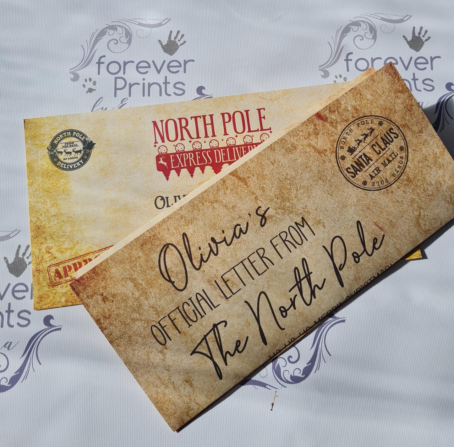 Personalized Letter from Santa, Vintage Paper