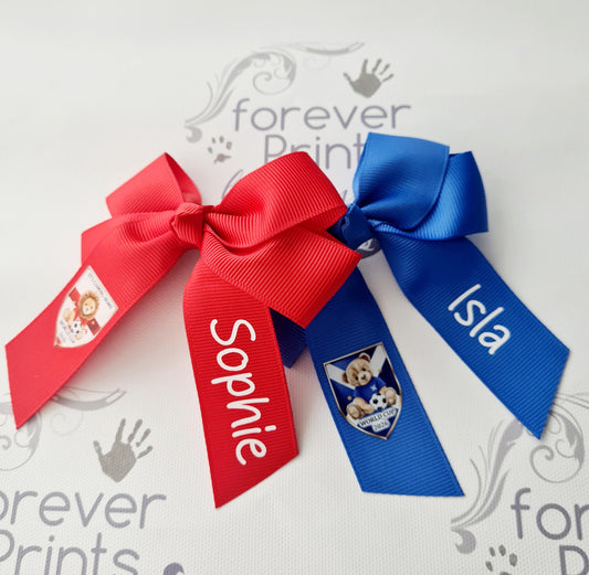 World cup hair bows Scotland, England