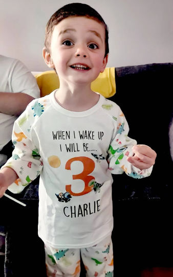 Children's Dinosaur birthday pyjamas