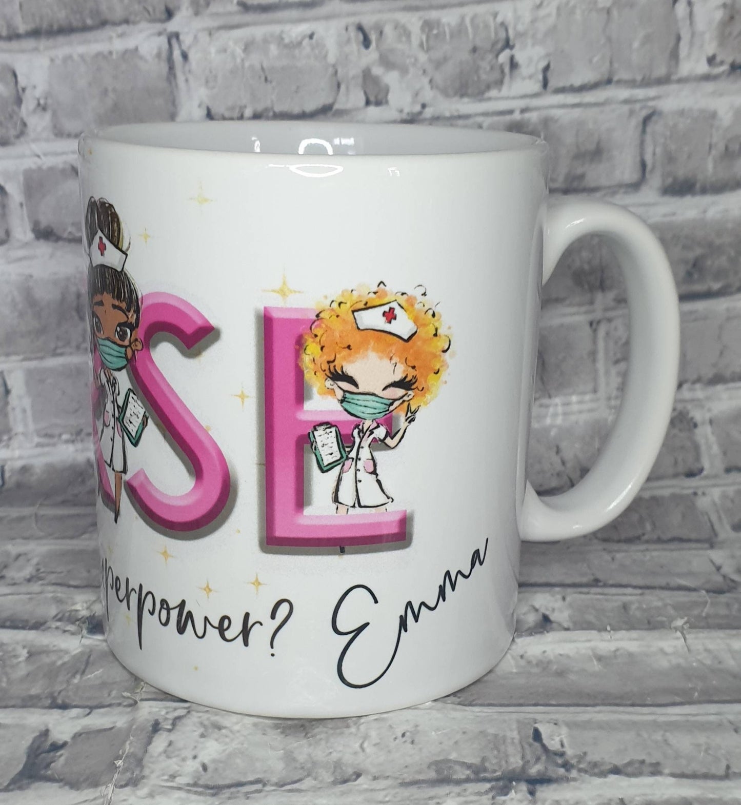 Carer superpower mug, carer mug, superhero mug