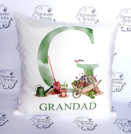 Fathers day Grandparent gardening cushion, gardening gift