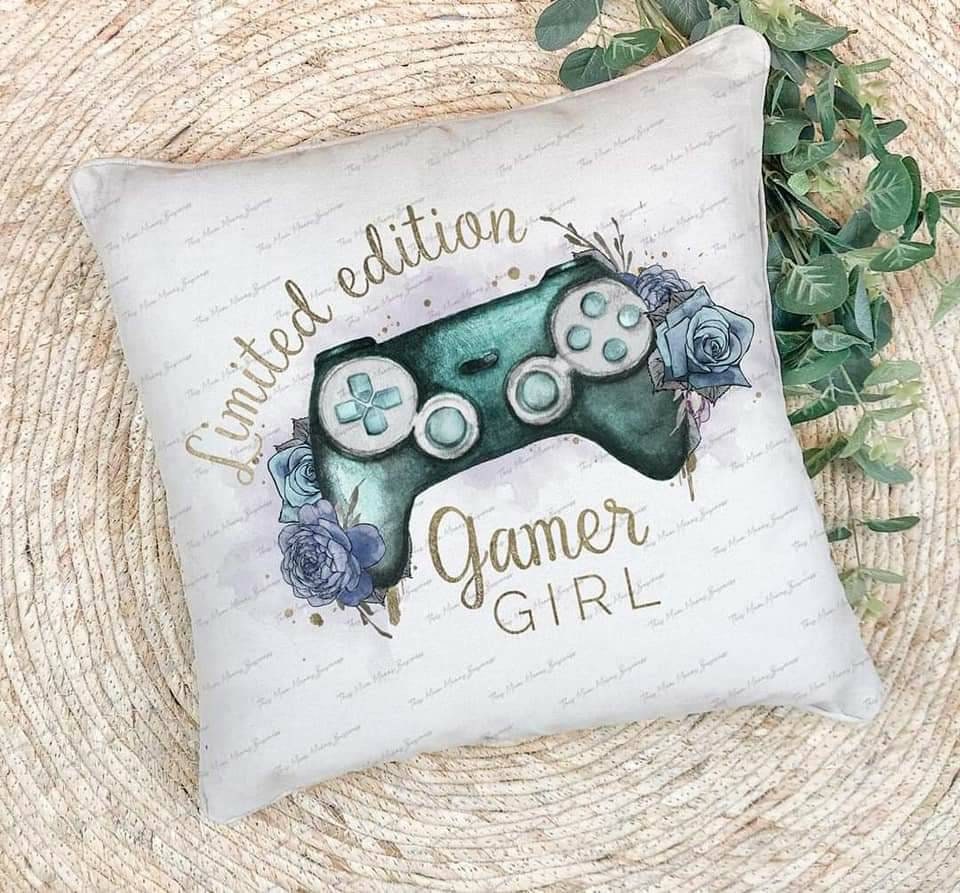 Gamer pillow, gamer cushion, soft cushion girl gamer gift