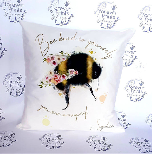 Bee gift, bee kind, be kind pillow, kindness gift, be kind