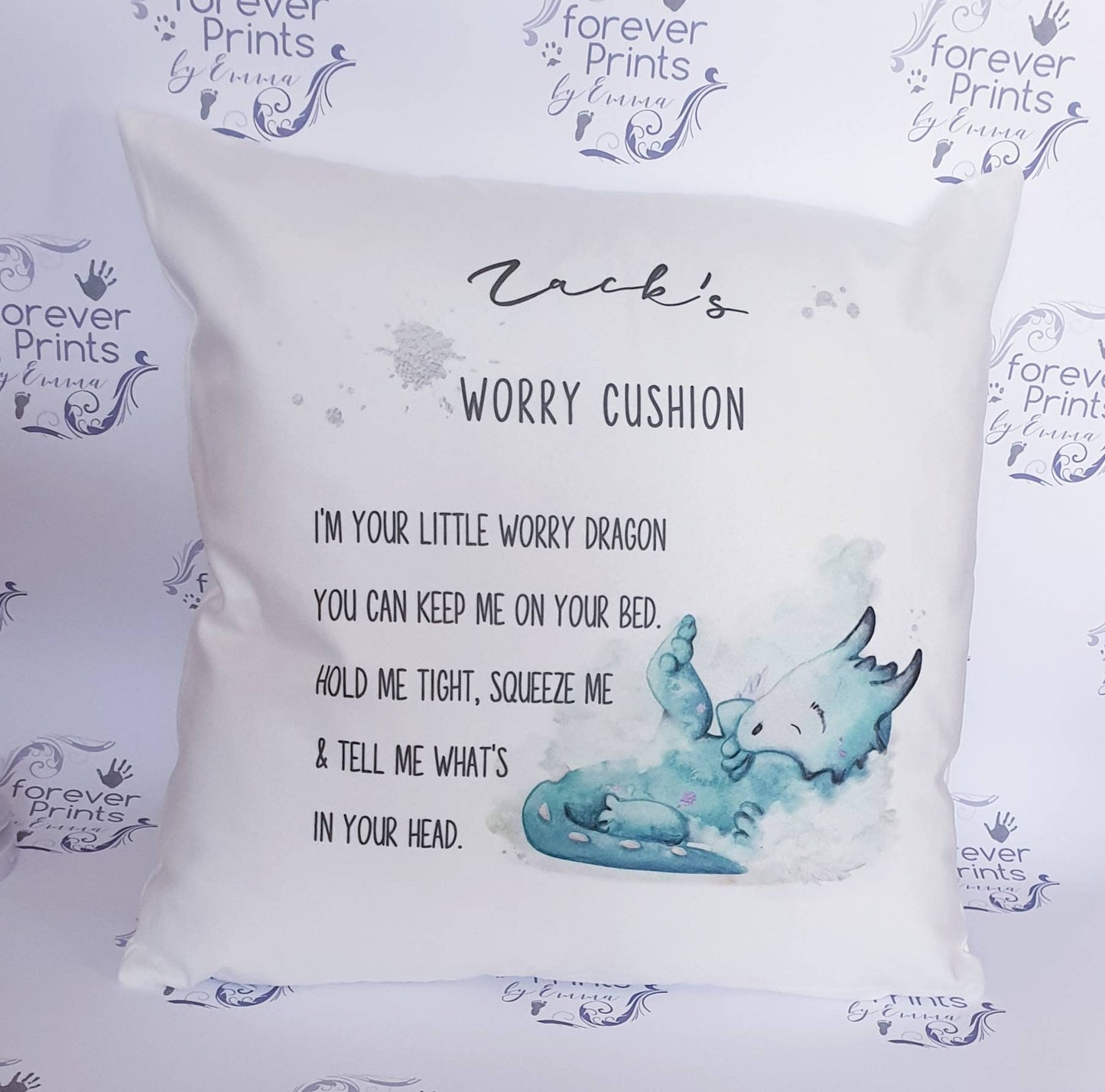 Worry pillow, worry cushion, worry dragon