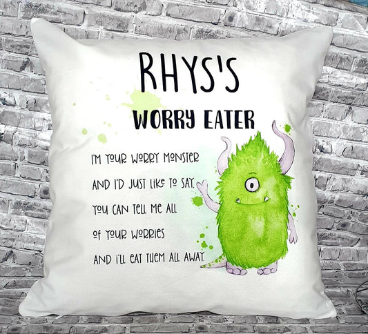 Worry pillow, worry cushion, worry monster