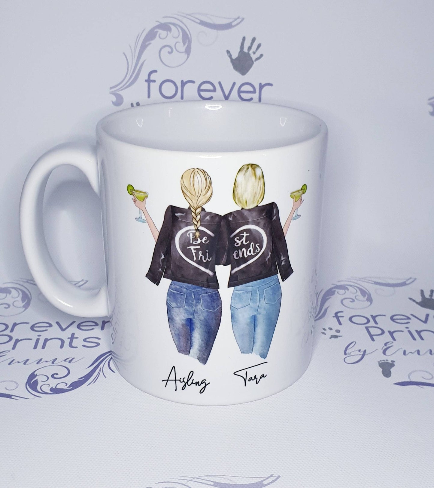 Best friends mug, personalised best friends cup