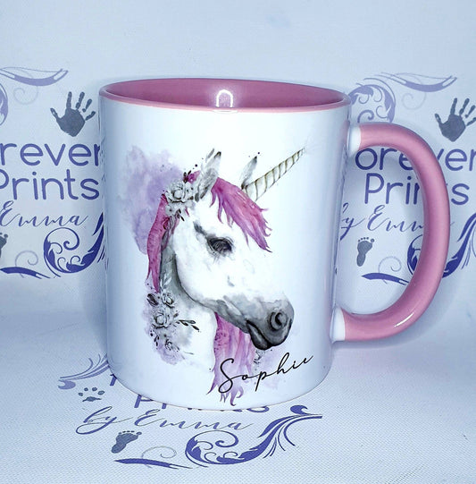 Unicorn mug, girl unicorn cup