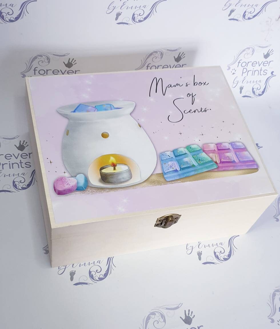 Wax melts box, burner scents box