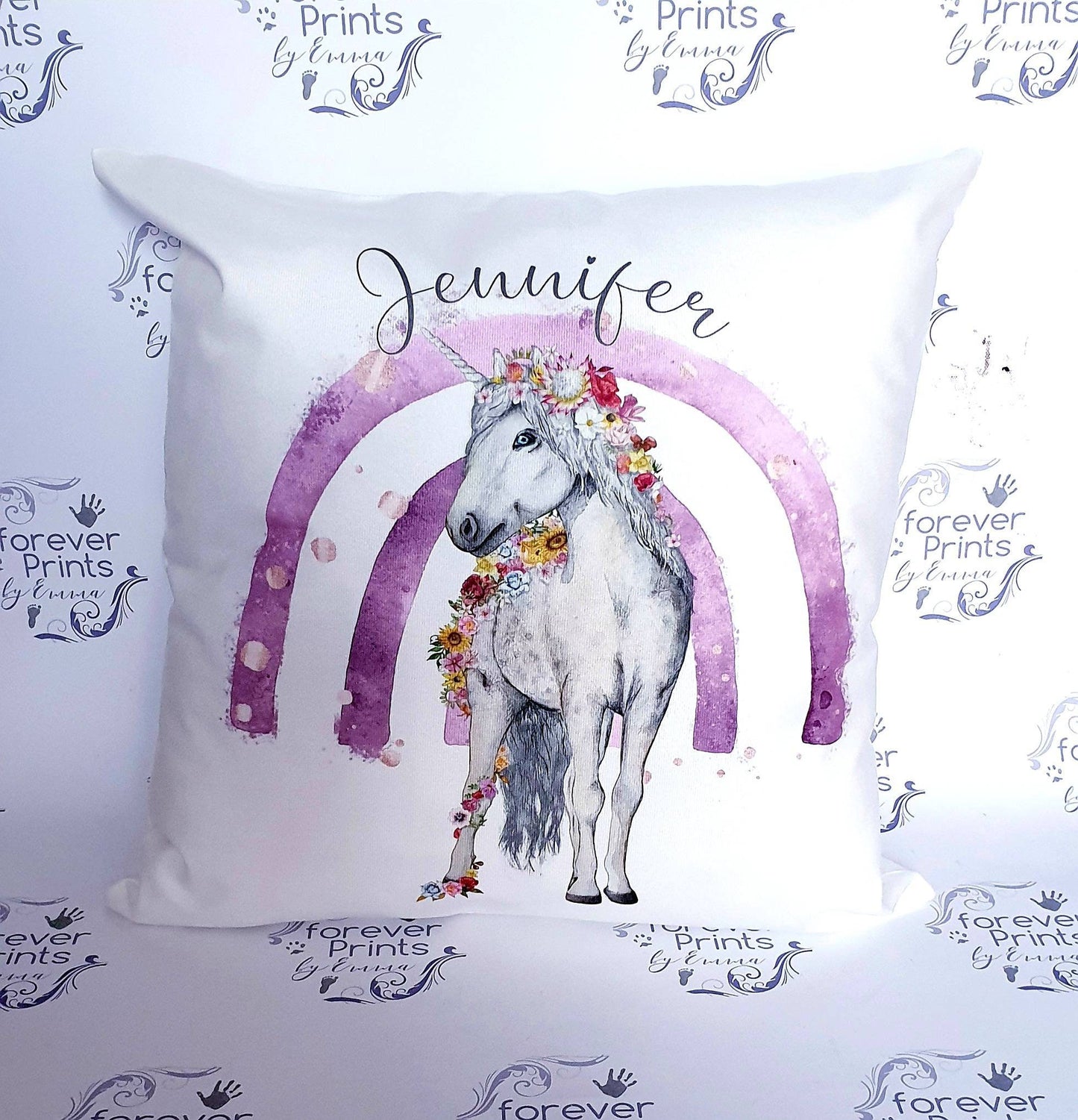 unicorn rainbow cushion