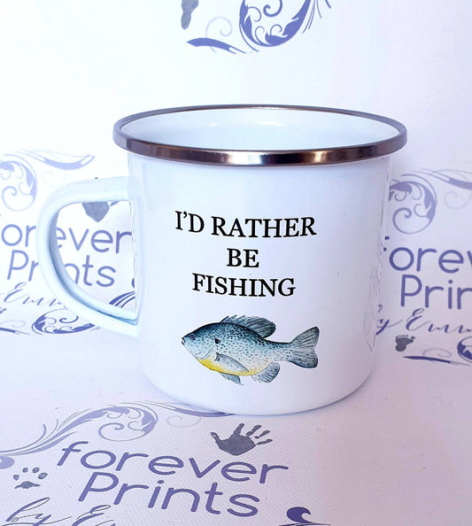 Fishing enamel mug | Father's day mug | enamel mug