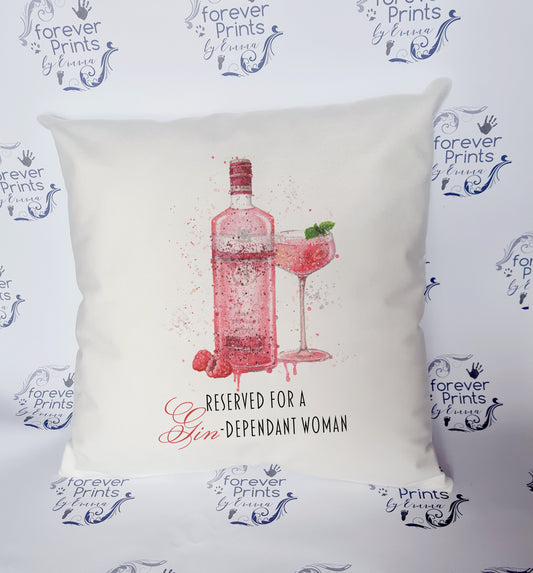 Gin gift | Gin cushion | Gin birthday gift | bar cushion