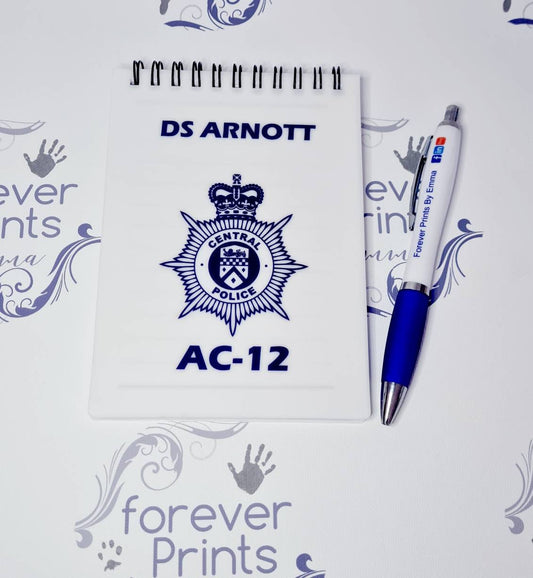 Ac12 notebook, a6 line of duty notebook, Ted hastings gift.