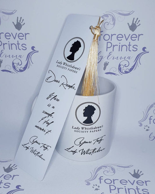 Lady whistledown gift, lady whistledown bookmark
