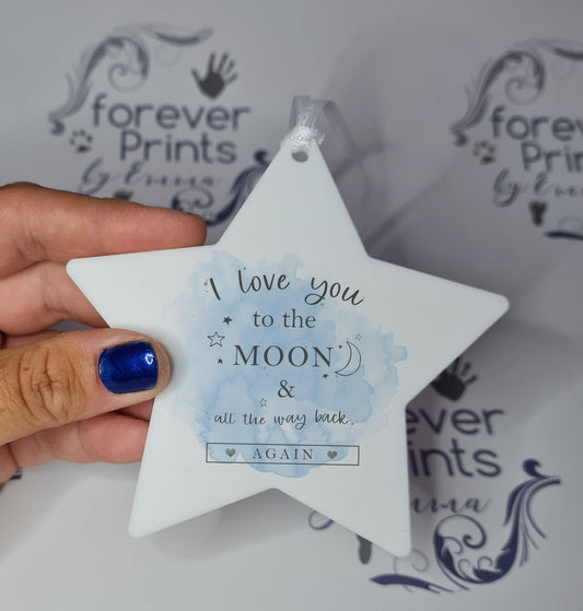 Love you baby boy decoration, new baby gift