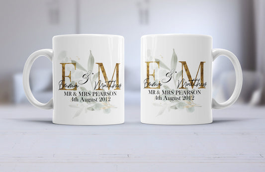 Mr and Mrs wedding cup , Mr and Mr wedding cup , Mrs and Mrs wedding cup , Gift for bride and groom, wedding gift