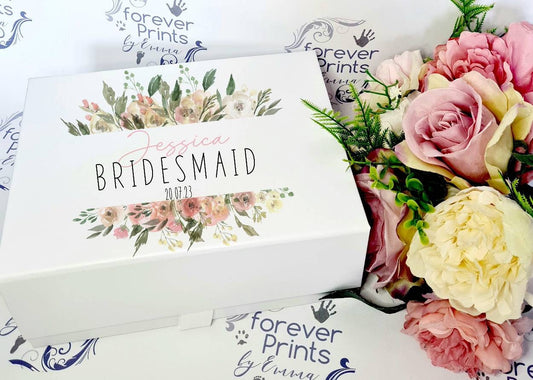 Bridesmaid gift box, Bridal party gift boxes